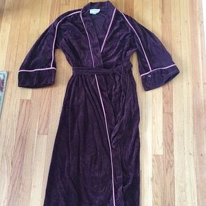 Vintage velour Christian Dior robe medium saks